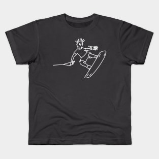 Dude wakeboarding Kids T-Shirt